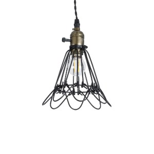 glo-01181-01181_2 GLOBOSTAR® FLOWER IRON RUST 01181 VINTAGE ΚΡΕΜΑΣΤΟ ΦΩΤΙΣΤΙΚΟ ΠΛΕΓΜΑ ΜΟΝΟΦΩΤΟ 1 X E27 IP20 