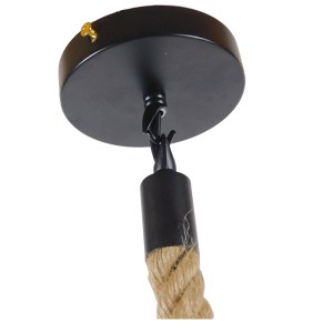 glo-01182-01182_5 GLOBOSTAR® HELLET 01182 VINTAGE ΚΡΕΜΑΣΤΟ ΦΩΤΙΣΤΙΚΟ ΠΛΕΓΜΑ ΜΟΝΟΦΩΤΟ 1 X E27 IP20 ΜΑΥΡΟ ΜΕΤΑ