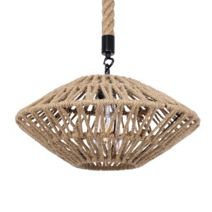glo-01187-01187_5 GLOBOSTAR® NATHLEN 01187 VINTAGE ΚΡΕΜΑΣΤΟ ΦΩΤΙΣΤΙΚΟ ΠΛΕΓΜΑ ΜΟΝΟΦΩΤΟ 1 X E27 IP20 ΜΑΥΡΟ ΜΕΤ