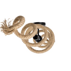 glo-01188-01188_6 GLOBOSTAR® SPIRAL 01188 VINTAGE ΦΩΤΙΣΤΙΚΟ ΟΡΟΦΗΣ ΠΛΕΓΜΑ ΔΙΦΩΤΟ 2 X E27 IP20 ΜΑΥΡΟ ΜΕΤΑΛΛΟ 
