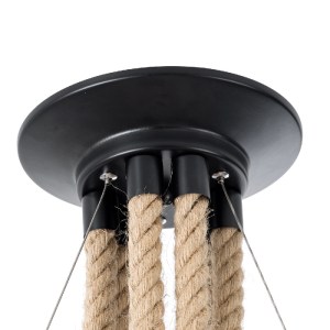 glo-01193-01193_17 GLOBOSTAR® HELLET 01193 VINTAGE ΚΡΕΜΑΣΤΟ ΦΩΤΙΣΤΙΚΟ ΠΛΕΓΜΑ ΠΟΛΥΦΩΤΟ 6 X E27 IP20 ΜΑΥΡΟ ΜΕΤΑ