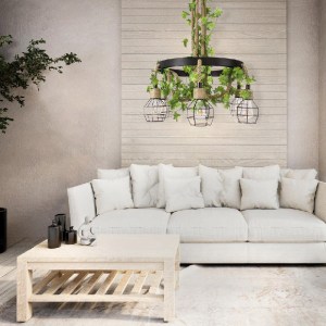 glo-01193-post_155 GLOBOSTAR® HELLET 01193 VINTAGE ΚΡΕΜΑΣΤΟ ΦΩΤΙΣΤΙΚΟ ΠΛΕΓΜΑ ΠΟΛΥΦΩΤΟ 6 X E27 IP20 ΜΑΥΡΟ ΜΕΤΑ