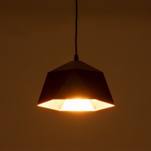 glo-01194-01194_3 GLOBOSTAR® HEXAGON 01194 ΜΟΝΤΕΡΝΟ ΚΡΕΜΑΣΤΟ ΦΩΤΙΣΤΙΚΟ ΚΑΜΠΑΝΑ ΜΟΝΟΦΩΤΟ 1 X E27 IP20 ΜΑΥΡΟ &