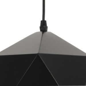 glo-01194-01194_9 GLOBOSTAR® HEXAGON 01194 ΜΟΝΤΕΡΝΟ ΚΡΕΜΑΣΤΟ ΦΩΤΙΣΤΙΚΟ ΚΑΜΠΑΝΑ ΜΟΝΟΦΩΤΟ 1 X E27 IP20 ΜΑΥΡΟ &