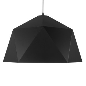 glo-01195-01195_3 GLOBOSTAR® HEXAGON 01195 ΜΟΝΤΕΡΝΟ ΚΡΕΜΑΣΤΟ ΦΩΤΙΣΤΙΚΟ ΚΑΜΠΑΝΑ ΜΟΝΟΦΩΤΟ 1 X E27 IP20 ΜΑΥΡΟ &