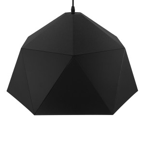 glo-01195-01195_4 GLOBOSTAR® HEXAGON 01195 ΜΟΝΤΕΡΝΟ ΚΡΕΜΑΣΤΟ ΦΩΤΙΣΤΙΚΟ ΚΑΜΠΑΝΑ ΜΟΝΟΦΩΤΟ 1 X E27 IP20 ΜΑΥΡΟ &
