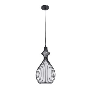 glo-01197-01197_4 GLOBOSTAR® REA 01197 ΜΟΝΤΕΡΝΟ ΚΡΕΜΑΣΤΟ ΦΩΤΙΣΤΙΚΟ ΠΛΕΓΜΑ ΜΟΝΟΦΩΤΟ 1 X E27 IP20 ΜΑΥΡΟ ΜΕΤΑΛΛ