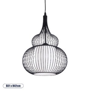 glo-01199-01199_0 GLOBOSTAR® LILY 01199 ΜΟΝΤΕΡΝΟ ΚΡΕΜΑΣΤΟ ΦΩΤΙΣΤΙΚΟ ΟΡΟΦΗΣ ΜΕ ΝΤΟΥΙ 1 X E27 AC 220-240V IP20