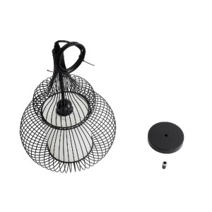 glo-01199-01199_11 GLOBOSTAR® LILY 01199 ΜΟΝΤΕΡΝΟ ΚΡΕΜΑΣΤΟ ΦΩΤΙΣΤΙΚΟ ΟΡΟΦΗΣ ΜΕ ΝΤΟΥΙ 1 X E27 AC 220-240V IP20