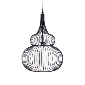 glo-01199-01199_5 GLOBOSTAR® LILY 01199 ΜΟΝΤΕΡΝΟ ΚΡΕΜΑΣΤΟ ΦΩΤΙΣΤΙΚΟ ΟΡΟΦΗΣ ΜΕ ΝΤΟΥΙ 1 X E27 AC 220-240V IP20