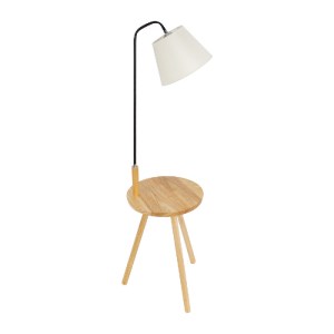 glo-01206-01206_4 GLOBOSTAR® TIFFANY 01206 ΜΟΝΤΕΡΝΟ ΕΠΙΔΑΠΕΔΙΟ ΦΩΤΙΣΤΙΚΟ ΜΟΝΟΦΩΤΟ 1 X E27 IP20 ΜΠΕΖ ΞΥΛΟ, ΛΕ