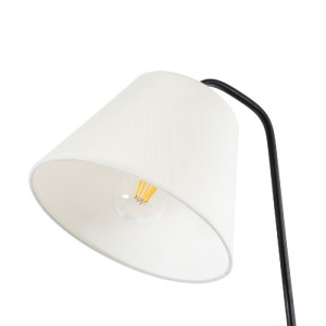 glo-01206-01206_5 GLOBOSTAR® TIFFANY 01206 ΜΟΝΤΕΡΝΟ ΕΠΙΔΑΠΕΔΙΟ ΦΩΤΙΣΤΙΚΟ ΜΟΝΟΦΩΤΟ 1 X E27 IP20 ΜΠΕΖ ΞΥΛΟ, ΛΕ