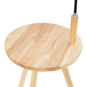 glo-01206-01206_6 GLOBOSTAR® TIFFANY 01206 ΜΟΝΤΕΡΝΟ ΕΠΙΔΑΠΕΔΙΟ ΦΩΤΙΣΤΙΚΟ ΜΟΝΟΦΩΤΟ 1 X E27 IP20 ΜΠΕΖ ΞΥΛΟ, ΛΕ