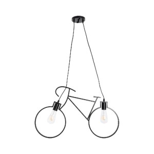 glo-01213-01213_4 GLOBOSTAR® BIKE 01213 VINTAGE ΚΡΕΜΑΣΤΟ ΦΩΤΙΣΤΙΚΟ ΦΙΓΟΥΡΑ ΔΙΦΩΤΟ 2 X E27 IP20 ΜΑΥΡΟ ΜΕΤΑΛΛΟ