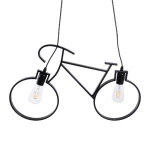 glo-01213-01213_6 GLOBOSTAR® BIKE 01213 VINTAGE ΚΡΕΜΑΣΤΟ ΦΩΤΙΣΤΙΚΟ ΦΙΓΟΥΡΑ ΔΙΦΩΤΟ 2 X E27 IP20 ΜΑΥΡΟ ΜΕΤΑΛΛΟ