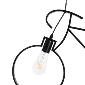 glo-01213-01213_7 GLOBOSTAR® BIKE 01213 VINTAGE ΚΡΕΜΑΣΤΟ ΦΩΤΙΣΤΙΚΟ ΦΙΓΟΥΡΑ ΔΙΦΩΤΟ 2 X E27 IP20 ΜΑΥΡΟ ΜΕΤΑΛΛΟ