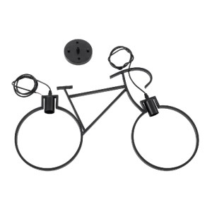 glo-01213-01213_9 GLOBOSTAR® BIKE 01213 VINTAGE ΚΡΕΜΑΣΤΟ ΦΩΤΙΣΤΙΚΟ ΦΙΓΟΥΡΑ ΔΙΦΩΤΟ 2 X E27 IP20 ΜΑΥΡΟ ΜΕΤΑΛΛΟ