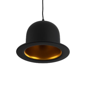 glo-01214-01214_6 GLOBOSTAR® CHARLO 01214 VINTAGE ΚΡΕΜΑΣΤΟ ΦΩΤΙΣΤΙΚΟ ΚΑΜΠΑΝΑ ΜΟΝΟΦΩΤΟ 1 X E27 IP20 ΜΑΥΡΟ & Χ