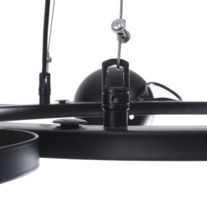 glo-01219-01219_11 GLOBOSTAR® LINNYA 01219 ΜΟΝΤΕΡΝΟ ΚΡΕΜΑΣΤΟ ΦΩΤΙΣΤΙΚΟ ΑΝΑΡΤΗΣΗ ΠΟΛΥΦΩΤΟ 8 X E27 IP20 ΜΑΥΡΟ Μ