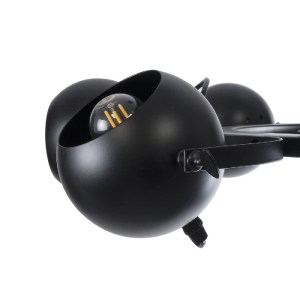 glo-01219-01219_8 GLOBOSTAR® LINNYA 01219 ΜΟΝΤΕΡΝΟ ΚΡΕΜΑΣΤΟ ΦΩΤΙΣΤΙΚΟ ΑΝΑΡΤΗΣΗ ΠΟΛΥΦΩΤΟ 8 X E27 IP20 ΜΑΥΡΟ Μ