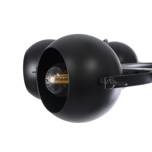 glo-01219-01219_9 GLOBOSTAR® LINNYA 01219 ΜΟΝΤΕΡΝΟ ΚΡΕΜΑΣΤΟ ΦΩΤΙΣΤΙΚΟ ΑΝΑΡΤΗΣΗ ΠΟΛΥΦΩΤΟ 8 X E27 IP20 ΜΑΥΡΟ Μ