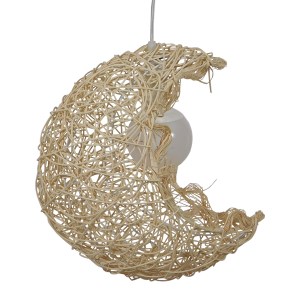 glo-01222-01222_003 GLOBOSTAR® CRESCENT 01222 VINTAGE ΚΡΕΜΑΣΤΟ ΦΩΤΙΣΤΙΚΟ ΦΙΓΟΥΡΑ ΜΟΝΟΦΩΤΟ 1 X E27 IP20 ΜΠΕΖ ΣΧ