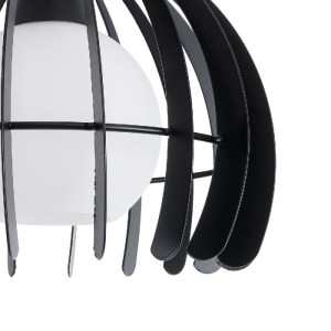 glo-01226-01226_9 GLOBOSTAR® INGLEY 01226 ΜΟΝΤΕΡΝΟ ΚΡΕΜΑΣΤΟ ΦΩΤΙΣΤΙΚΟ ΠΛΕΓΜΑ ΜΟΝΟΦΩΤΟ 1 X E27 IP20 ΜΑΥΡΟ ΜΕΤ