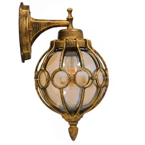 glo-01227-01227_3_3 GLOBOSTAR® ETOILE 01227 VINTAGE ΕΠΙΤΟΙΧΙΟ ΦΩΤΙΣΤΙΚΟ ΑΠΛΙΚΑ ΜΟΝΟΦΩΤΟ 1 X E27 IP20 ΚΑΦΕ & ΧΡ