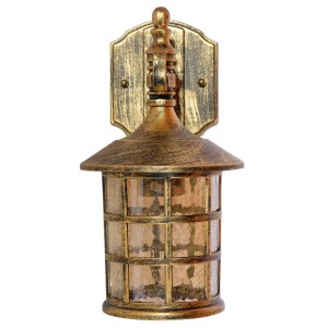 glo-01228-01228_005 GLOBOSTAR® PHAROS 01228 VINTAGE ΕΠΙΤΟΙΧΙΟ ΦΩΤΙΣΤΙΚΟ ΑΠΛΙΚΑ ΜΟΝΟΦΩΤΟ 1 X E27 IP20 MΠΡΟΥΤΖΙΝ