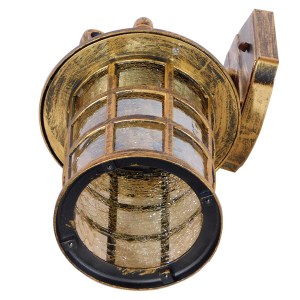 glo-01228-01228_006 GLOBOSTAR® PHAROS 01228 VINTAGE ΕΠΙΤΟΙΧΙΟ ΦΩΤΙΣΤΙΚΟ ΑΠΛΙΚΑ ΜΟΝΟΦΩΤΟ 1 X E27 IP20 MΠΡΟΥΤΖΙΝ
