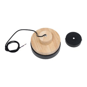 glo-01233-01233_10 GLOBOSTAR® RUHIEL 01233 ΜΟΝΤΕΡΝΟ ΚΡΕΜΑΣΤΟ ΦΩΤΙΣΤΙΚΟ ΚΑΜΠΑΝΑ ΜΟΝΟΦΩΤΟ 1 X E27 IP20 ΜΑΥΡΟ ΜΕ