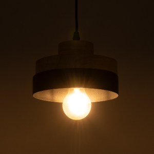 glo-01233-01233_3 GLOBOSTAR® RUHIEL 01233 ΜΟΝΤΕΡΝΟ ΚΡΕΜΑΣΤΟ ΦΩΤΙΣΤΙΚΟ ΚΑΜΠΑΝΑ ΜΟΝΟΦΩΤΟ 1 X E27 IP20 ΜΑΥΡΟ ΜΕ