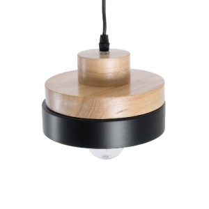 glo-01233-01233_7 GLOBOSTAR® RUHIEL 01233 ΜΟΝΤΕΡΝΟ ΚΡΕΜΑΣΤΟ ΦΩΤΙΣΤΙΚΟ ΚΑΜΠΑΝΑ ΜΟΝΟΦΩΤΟ 1 X E27 IP20 ΜΑΥΡΟ ΜΕ
