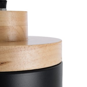glo-01233-01233_8 GLOBOSTAR® RUHIEL 01233 ΜΟΝΤΕΡΝΟ ΚΡΕΜΑΣΤΟ ΦΩΤΙΣΤΙΚΟ ΚΑΜΠΑΝΑ ΜΟΝΟΦΩΤΟ 1 X E27 IP20 ΜΑΥΡΟ ΜΕ