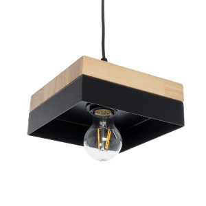glo-01234-01234_5 GLOBOSTAR® RUHIEL 01234 ΜΟΝΤΕΡΝΟ ΚΡΕΜΑΣΤΟ ΦΩΤΙΣΤΙΚΟ ΚΑΜΠΑΝΑ ΜΟΝΟΦΩΤΟ 1 X E27 IP20 ΜΑΥΡΟ ΜΕ