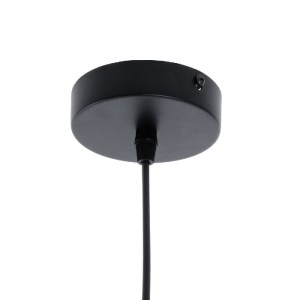 glo-01234-01234_9 GLOBOSTAR® RUHIEL 01234 ΜΟΝΤΕΡΝΟ ΚΡΕΜΑΣΤΟ ΦΩΤΙΣΤΙΚΟ ΚΑΜΠΑΝΑ ΜΟΝΟΦΩΤΟ 1 X E27 IP20 ΜΑΥΡΟ ΜΕ