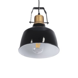 glo-01235-01235_6 GLOBOSTAR® DEVOTA 01235 VINTAGE ΚΡΕΜΑΣΤΟ ΦΩΤΙΣΤΙΚΟ ΚΑΜΠΑΝΑ ΜΟΝΟΦΩΤΟ 1 X E27 IP20 ΜΑΥΡΟ & Χ