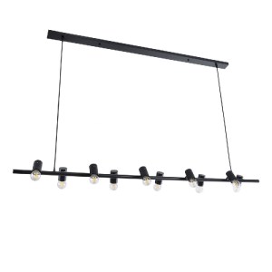 glo-01242-01242_2 GLOBOSTAR® ALFREDA 01242 ΜΟΝΤΕΡΝΟ ΚΡΕΜΑΣΤΟ ΦΩΤΙΣΤΙΚΟ ΡΑΓΑ ΠΟΛΥΦΩΤΟ 10 X E27 IP20 ΜΑΥΡΟ ΜΕΤ
