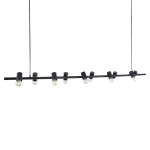glo-01242-01242_5 GLOBOSTAR® ALFREDA 01242 ΜΟΝΤΕΡΝΟ ΚΡΕΜΑΣΤΟ ΦΩΤΙΣΤΙΚΟ ΡΑΓΑ ΠΟΛΥΦΩΤΟ 10 X E27 IP20 ΜΑΥΡΟ ΜΕΤ