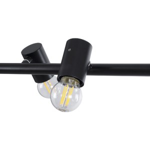 glo-01242-01242_8 GLOBOSTAR® ALFREDA 01242 ΜΟΝΤΕΡΝΟ ΚΡΕΜΑΣΤΟ ΦΩΤΙΣΤΙΚΟ ΡΑΓΑ ΠΟΛΥΦΩΤΟ 10 X E27 IP20 ΜΑΥΡΟ ΜΕΤ
