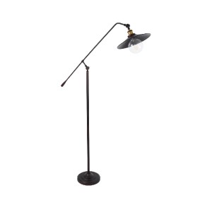 glo-01243-01243_2 GLOBOSTAR® SILENE 01243 VINTAGE ΕΠΙΔΑΠΕΔΙΟ ΦΩΤΙΣΤΙΚΟ ΜΟΝΟΦΩΤΟ 1 X E27 IP20 ΜΑΥΡΟ & ΧΡΥΣΟ Μ