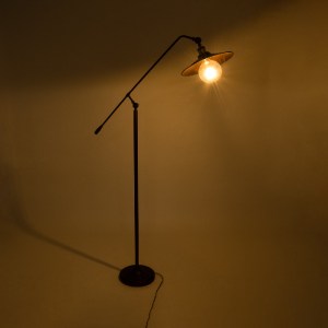 glo-01243-01243_3 GLOBOSTAR® SILENE 01243 VINTAGE ΕΠΙΔΑΠΕΔΙΟ ΦΩΤΙΣΤΙΚΟ ΜΟΝΟΦΩΤΟ 1 X E27 IP20 ΜΑΥΡΟ & ΧΡΥΣΟ Μ