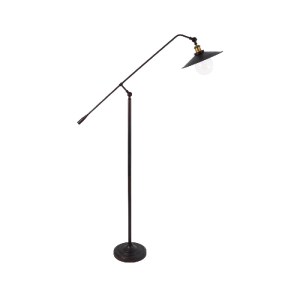 glo-01243-01243_4 GLOBOSTAR® SILENE 01243 VINTAGE ΕΠΙΔΑΠΕΔΙΟ ΦΩΤΙΣΤΙΚΟ ΜΟΝΟΦΩΤΟ 1 X E27 IP20 ΜΑΥΡΟ & ΧΡΥΣΟ Μ
