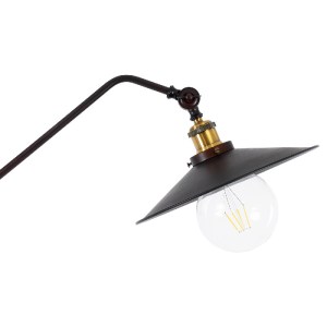 glo-01243-01243_8 GLOBOSTAR® SILENE 01243 VINTAGE ΕΠΙΔΑΠΕΔΙΟ ΦΩΤΙΣΤΙΚΟ ΜΟΝΟΦΩΤΟ 1 X E27 IP20 ΜΑΥΡΟ & ΧΡΥΣΟ Μ