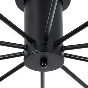 glo-01244-01244_8 GLOBOSTAR® OLINDA 01244 ΜΟΝΤΕΡΝΟ ΦΩΤΙΣΤΙΚΟ ΟΡΟΦΗΣ ΠΛΕΓΜΑ ΠΟΛΥΦΩΤΟ 10 X E27 IP20 ΜΑΥΡΟ ΜΕΤΑ