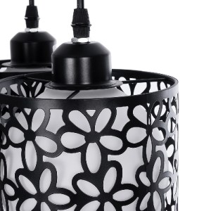glo-01246-01246_7 GLOBOSTAR® RAINELDA 01246 ΜΟΝΤΕΡΝΟ ΚΡΕΜΑΣΤΟ ΦΩΤΙΣΤΙΚΟ ΠΛΕΓΜΑ ΤΡΙΦΩΤΟ 3 X E27 IP20 ΜΑΥΡΟ ΜΕ
