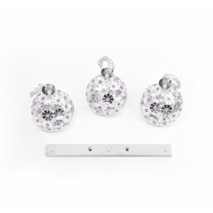 glo-01249-01249_9 GLOBOSTAR® BOUQUET 01249 ΜΟΝΤΕΡΝΟ ΚΡΕΜΑΣΤΟ ΦΩΤΙΣΤΙΚΟ ΜΠΑΛΑ ΤΡΙΦΩΤΟ 3 X E27 IP20 ΑΣΗΜΙ ΜΕΤΑ