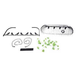 glo-01255-01255_11 GLOBOSTAR® NEST 01255 VINTAGE ΚΡΕΜΑΣΤΟ ΦΩΤΙΣΤΙΚΟ ΦΙΓΟΥΡΑ ΠΟΛΥΦΩΤΟ 4 X E27 IP20 MΑΥΡΟ ΜΕΤΑΛ