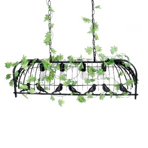 glo-01255-01255_6 GLOBOSTAR® NEST 01255 VINTAGE ΚΡΕΜΑΣΤΟ ΦΩΤΙΣΤΙΚΟ ΦΙΓΟΥΡΑ ΠΟΛΥΦΩΤΟ 4 X E27 IP20 MΑΥΡΟ ΜΕΤΑΛ