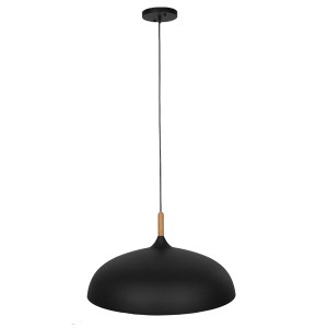 glo-01259-01259_2 GLOBOSTAR® VALLETE 01259 ΜΟΝΤΕΡΝΟ ΚΡΕΜΑΣΤΟ ΦΩΤΙΣΤΙΚΟ ΚΑΜΠΑΝΑ ΜΟΝΟΦΩΤΟ 1 X E27 IP20 ΜΑΥΡΟ Μ